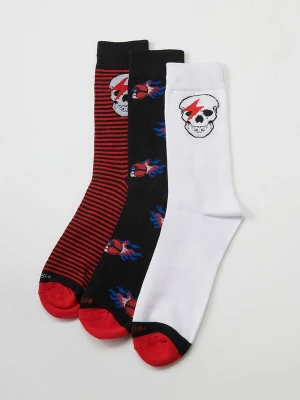 Foto van product KOROSHI Sokken blauw / rood / zwart / wit