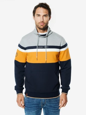 Foto van product KOROSHI Sweatshirt marine / oker / grijs / offwhite