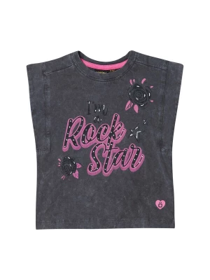 Foto van product KOROSHI Top antraciet / pink / zwart / wit