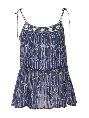 Foto van product KOROSHI Top navy / enziaan / lichtblauw