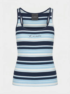 Foto van product KOROSHI Top navy / lichtblauw / wit