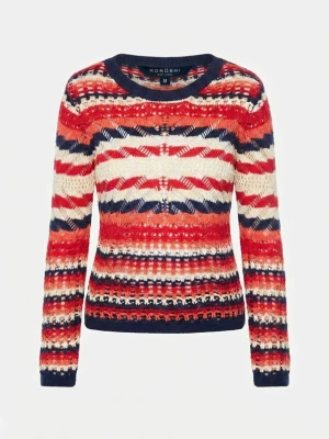 Foto van product KOROSHI Trui oranje / rood / zwart / wit