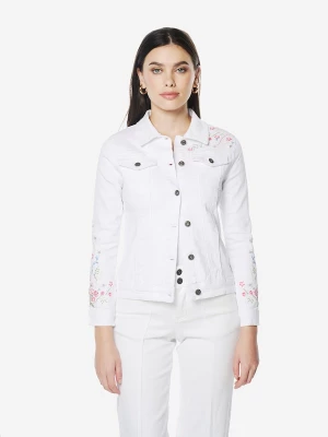 Foto van product KOROSHI Tussenjas lichtblauw / kaki / rosa / white denim