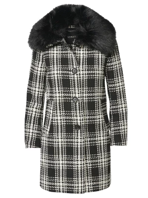 Foto van product KOROSHI Wintermantel zwart / wit