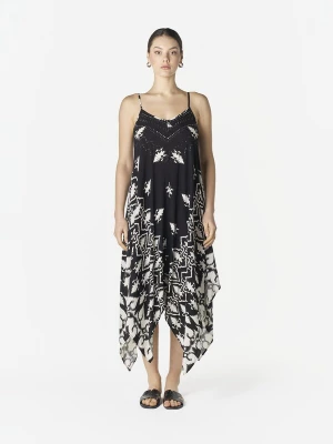Foto van product KOROSHI Zomerjurk zwart / wit