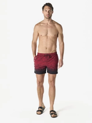 Foto van product KOROSHI Zwemshorts merlot / zwart / wit