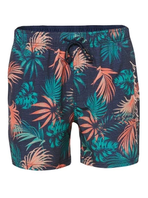 Foto van product KOROSHI Zwemshorts navy / smaragd / koraal