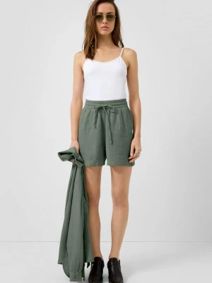 Foto van product Korte broek van mousseline QS petrol