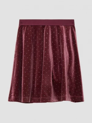 Foto van product Korte fluwelen rok met stras s.Oliver rood