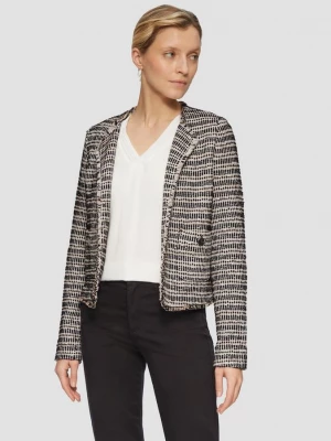 Foto van product Korte jas met bouclé look en rafelige rand s.Oliver niebieski