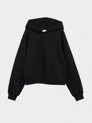 Foto van product Korte oversized hoodie met print op de rug s.Oliver zwart