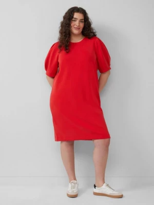 Foto van product Korte scuba jurk met pofmouwen s.Oliver rood
