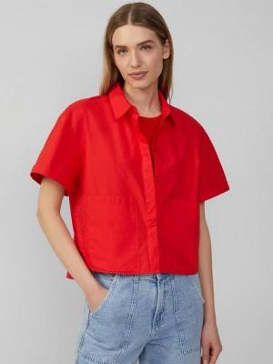 Foto van product Kortere overhemdblouse in een relaxed fit met opgestikte zakken s.Oliver rood