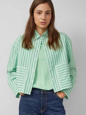 Foto van product Kortere poplin blouse in een ontspannen pasvorm s.Oliver groen