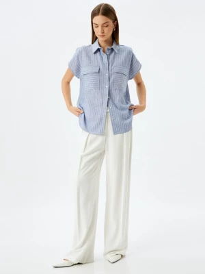 Foto van product Koton Blouse hemelsblauw / wit
