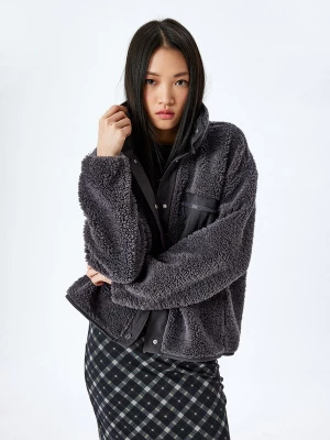 Foto van product Koton Fleece jas antraciet