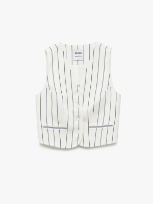 Foto van product Koton Gilet blauw / offwhite