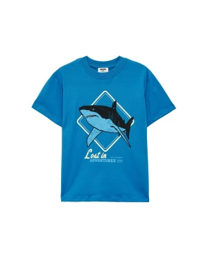 Foto van product Koton Shirt azuur / aqua / zwart / wit