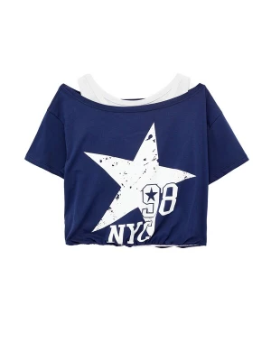 Foto van product Koton Shirt donkerblauw / wit