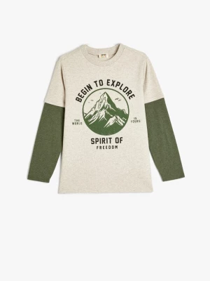 Foto van product Koton Shirt greige / olijfgroen / zwart