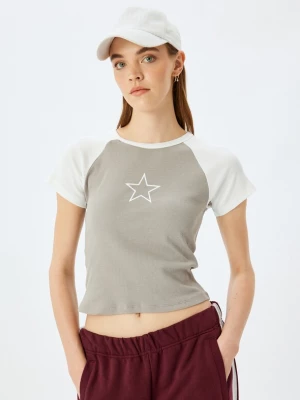 Foto van product Koton Shirt grijs / wit