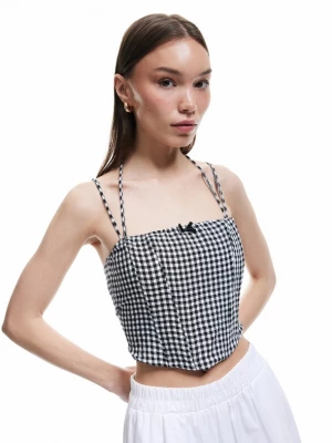 Foto van product Koton Top zwart / zwart gemêleerd / wit