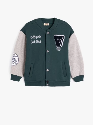 Foto van product Koton Tussenjas grijs gemêleerd / donkergroen / zwart / wit