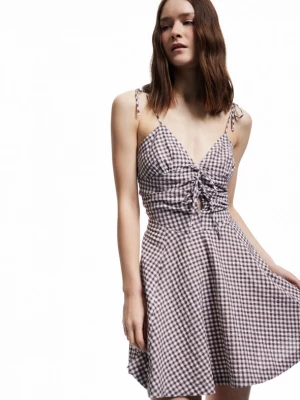 Foto van product Koton Zomerjurk donkerbruin / wit