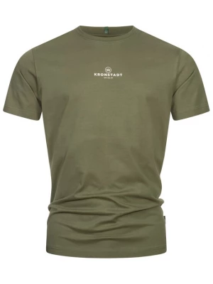 Foto van product Kronstadt Shirt 'Conrad' olijfgroen / wit