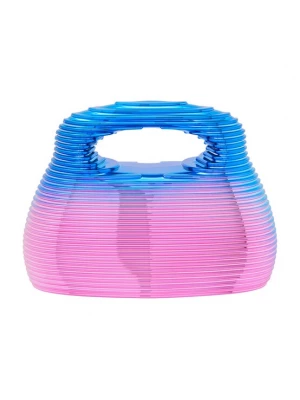 Foto van product KRZY Handtas blauw / lichtroze