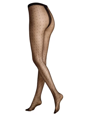 Foto van product KUNERT Fijne panty 'Raffinesse Dots' zwart
