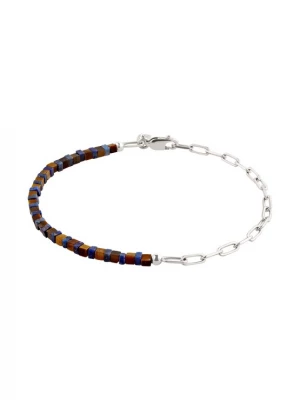 Foto van product KUZZOI Armband blauw / bruin / zilver