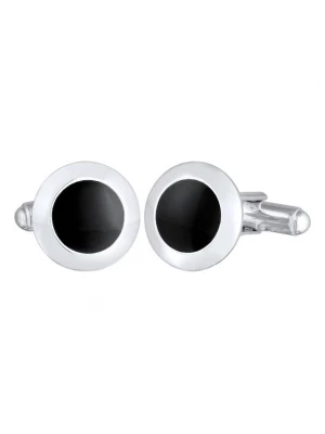 Foto van product KUZZOI Manchetknopen 'Geo' zwart / zilver