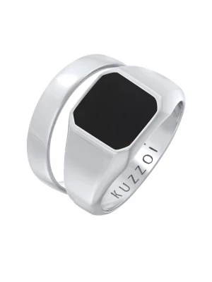 Foto van product KUZZOI Ring zwart / zilver