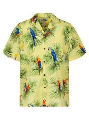 Foto van product KY's Overhemd 'Kakadu Allover' geel