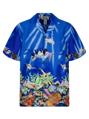Foto van product KY's Overhemd 'Turtle NEW' blauw