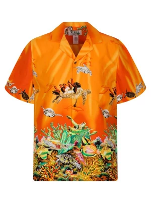 Foto van product KY's Overhemd 'Turtle NEW' oranje