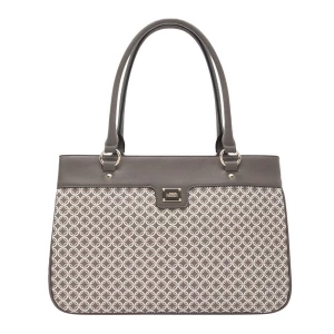 Foto van product L.CREDI Handtas 'Pia' taupe / greige / wit