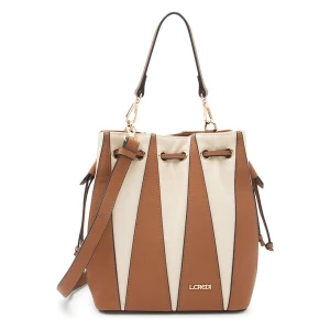 Foto van product L.CREDI Handtas 'Raisa' beige / cognac