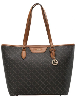 Foto van product L.CREDI Shopper 'Filiberta' bruin / zwart