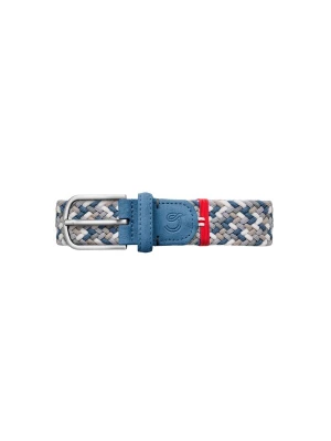 Foto van product La Boucle Riem 'Beverly Hills' saffier / taupe / lichtgrijs / wit