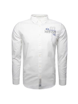 Foto van product La Martina Overhemd 'MAC301' grijs / violetblauw / wit