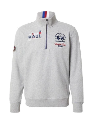 Foto van product La Martina Sweatshirt marine / grijs gemêleerd / rood / wit
