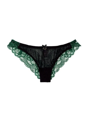 Foto van product La Muel Lingerie Slip 'soft lace' donkergroen