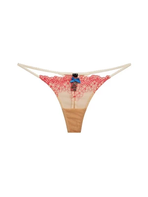 Foto van product La Muel Lingerie String 'embroidery Opal' neonroze