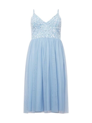 Foto van product Lace & Beads Plus Cocktailjurk 'Irina' smoky blue