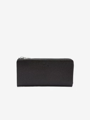 Foto van product LACOSTE Portemonnee 'Lacoste Compagnon cuir piqué Chantaco' zwart