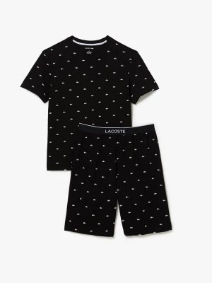 Foto van product LACOSTE Pyjama kort zwart / wit