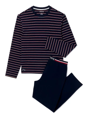 Foto van product LACOSTE Pyjama lang bourgogne / zwart / wit