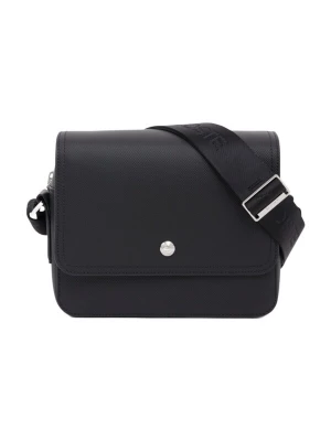 Foto van product LACOSTE Schoudertas 'Lacoste Petit sac messenger Homme Langon Petit Piqué Noir' zwart